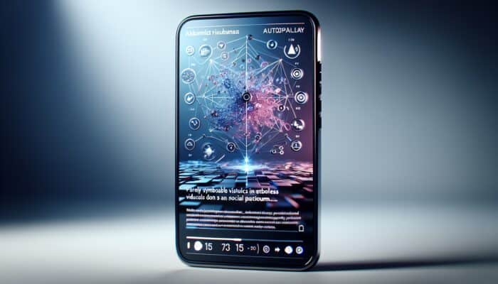 Creating Pinterest Video Pins For Product Discovery: A vertical smartphone screen showing a 15-second Pinterest video pin with product, autoplay, and interactive features.